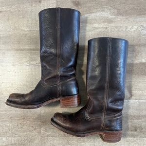 Frye Campus Brown Leather Boots